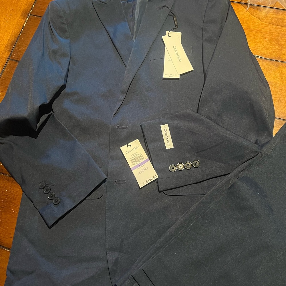 Calvin Klein Boys Navy Suit